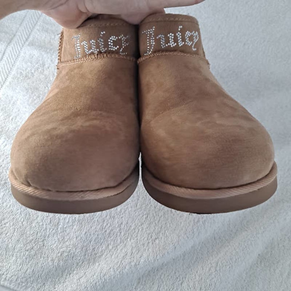 Juicy Couture Womens 8 Kerri Bootie Brown Shearling S… Gem